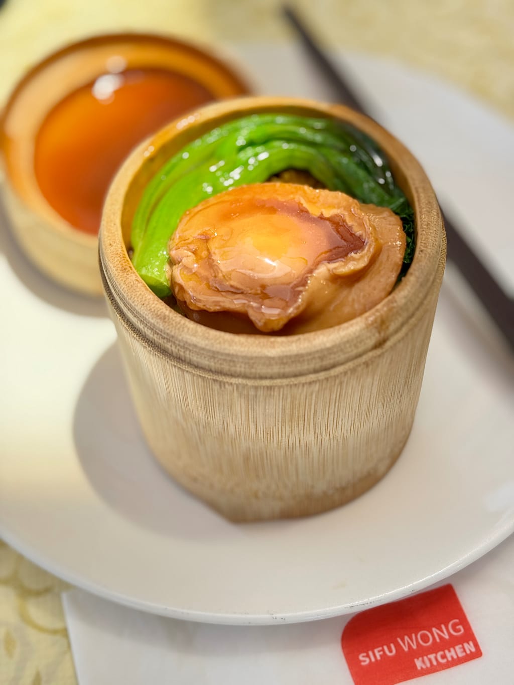 Whole Abalone with Glutinous Rice in Bamboo Tube - Sifu Wong Kitchen